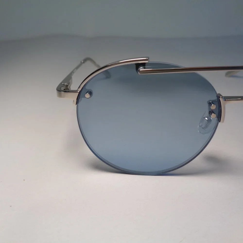 Calvin Klein CK20133S Shiny Silver New Men's Sunglasses